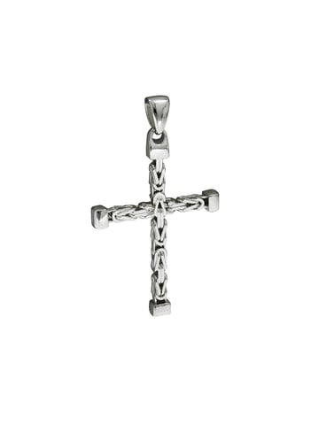 Zeeme Basic Trailer Silber 925 Kreuz-Motiv Königskette poliert 52mm