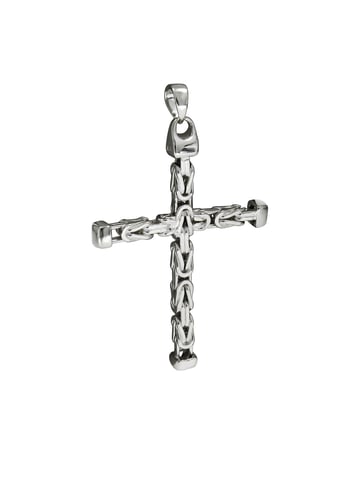 Zeeme Basic Trailer Silber 925 Kreuz-Motiv Königskette poliert 75mm