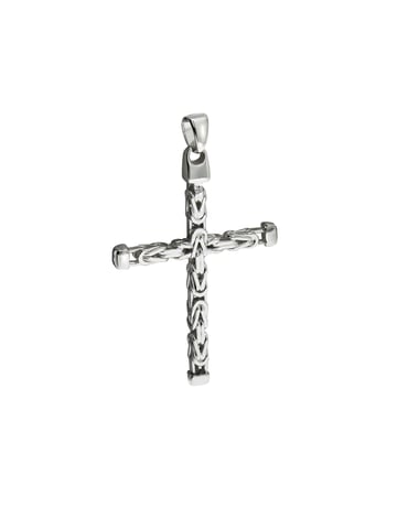 Zeeme Basic Trailer Silber 925 Kreuz-Motiv Königskette poliert 62mm