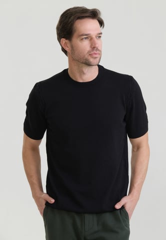 T-Shirt Basic Crew Neck Knit T-Shirt