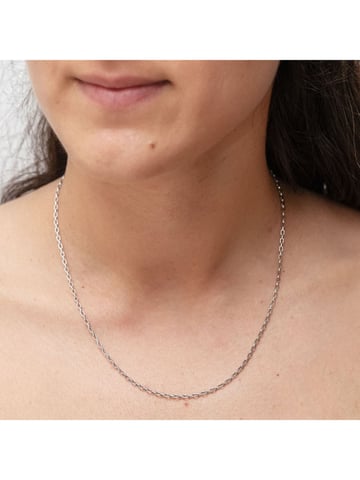 Zeeme Basic Necklace 925 silver anchor chain 45cm