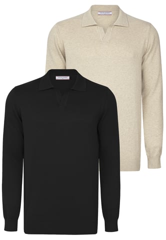 Pullover Pullover With Polo Collar Pack Of 2