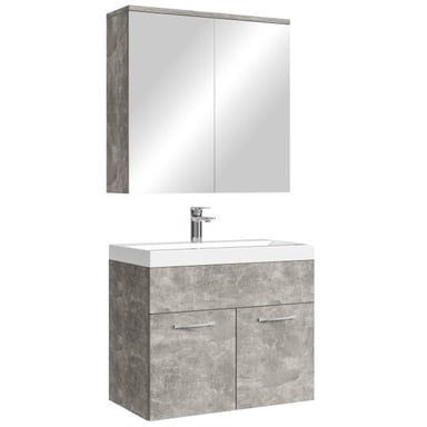Badplaats Badkamermeubel montreal 60 x 35 cm – beton grijs – wastafel met