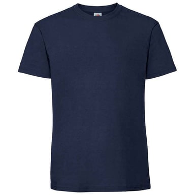 Fruit Of The Loom Mens Iconic 195 Premium Ringspun Cotton T-Shirt (Deep Navy)
