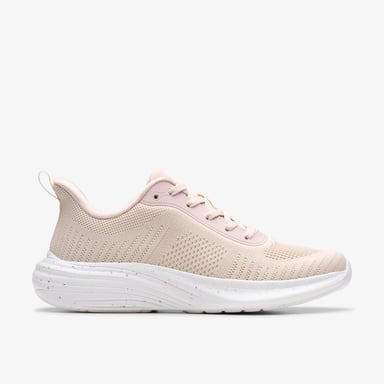 Izza Gebreide Blush Sneakers