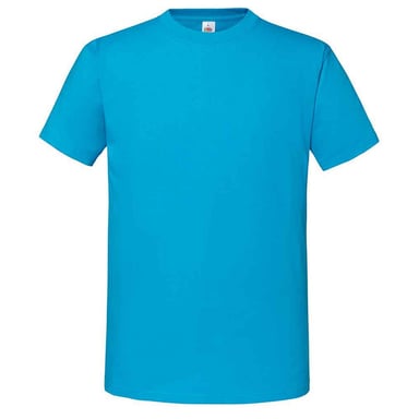 Fruit Of The Loom Mens Iconic 195 Premium Ringspun Cotton T-Shirt (Azure Blue)