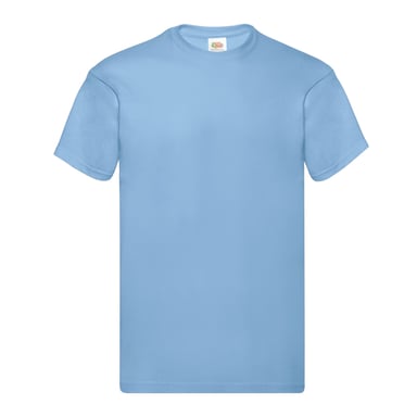 Fruit Of The Loom Mens Original T-Shirt (Sky Blue)