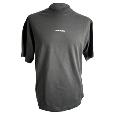 Acne Studios Logo T-shirt in Grijs Katoen