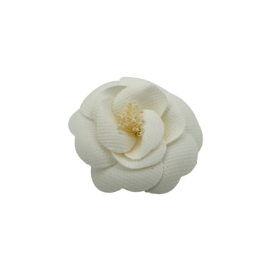 Chanel Cloth Brooch Camelia