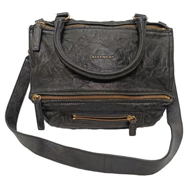 Givenchy Kleine Pandora Tas in Zwart Verouderd Leer