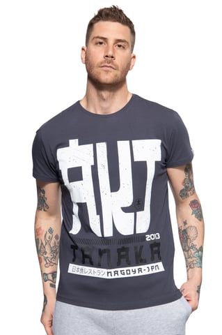 Akito Tanaka Herren T-Shirt mit Frontprint Write