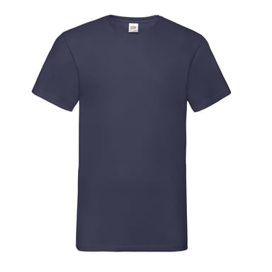 Fruit Of The Loom Mens Valueweight V Neck T-Shirt (Deep Navy)