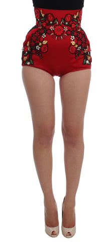Dolce Gabbana Blommönstrade Höga Shorts