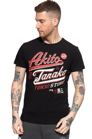Akito Tanaka Herren T-Shirt mit Frontprint Tokio Beach