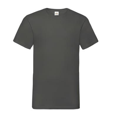 Fruit Of The Loom Mens Valueweight V Neck T-Shirt (Light Graphite)