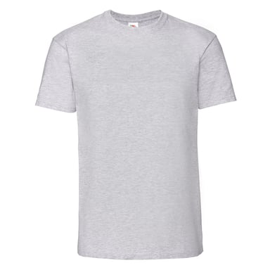 Fruit of the Loom Mens Iconic 195 Premium Ringspun Cotton T-Shirt (Heather Grey)