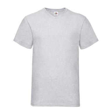 Fruit of the Loom Mens Valueweight V Neck T-Shirt (Heather Grey)