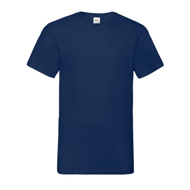 Fruit Of The Loom Mens Valueweight V Neck T-Shirt (Navy)
