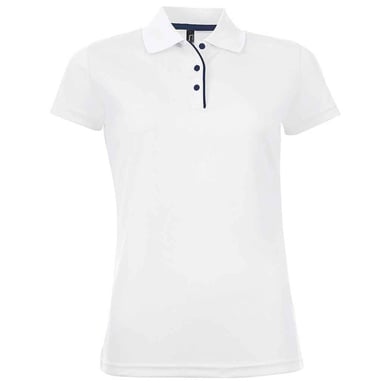 SOLS Womens/Ladies Performer Sports Polo Shirt (White)
