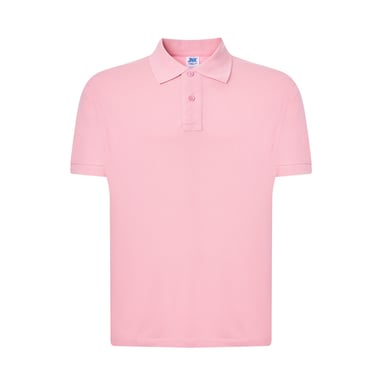 JHK Mens Pique Regular Polo Shirt (Pink)