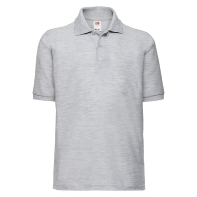 Fruit of the Loom Childrens/Kids 65/35 Polo Shirt (Heather Grey)