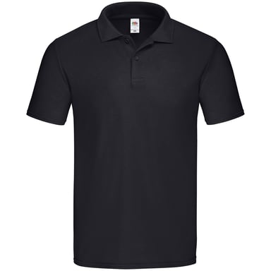 Fruit of the Loom Mens Original Polo Shirt (Black)