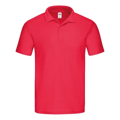 Fruit of the Loom Mens Original Polo Shirt (Red)