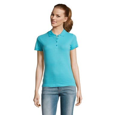 SOLS Womens/Ladies Passion Polo Shirt (Atoll Blue)