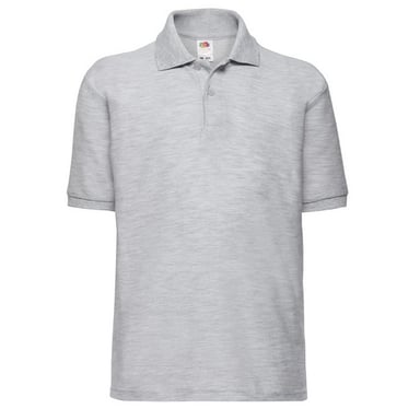 Fruit of the Loom Childrens/Kids 65/35 Polo Shirt (Heather Grey)