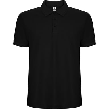 Roly Mens Pegaso Premium Plain Polo Shirt (Black)
