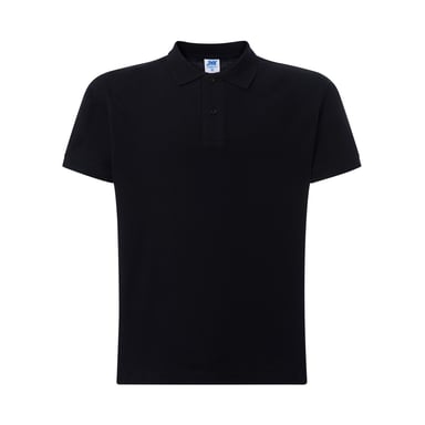 JHK Mens Pique Regular Polo Shirt (Black)