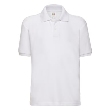 Fruit of the Loom Childrens/Kids 65/35 Polo Shirt (White)