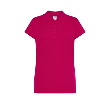 JHK Womens/Ladies Plain Plus Polo Shirt (Fuchsia)