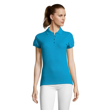 SOLS Womens/Ladies Passion Polo Shirt (Aqua)