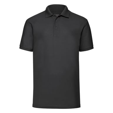 Fruit of the Loom Mens 65/35 Polo Shirt (Black)