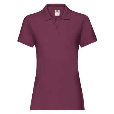 Fruit of the Loom Womens/Ladies Premium Plain Polo Shirt (Burgundy)