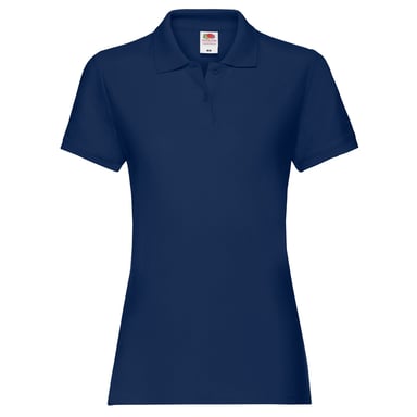 Fruit of the Loom Womens/Ladies Premium Plain Polo Shirt (Navy)