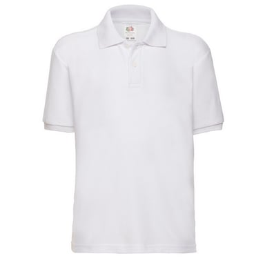 Fruit of the Loom Childrens/Kids 65/35 Polo Shirt (White)