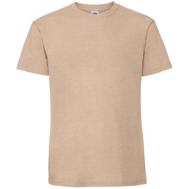 Fruit Of The Loom Mens Iconic 195 Premium Ringspun Cotton T-Shirt (Desert Sand)