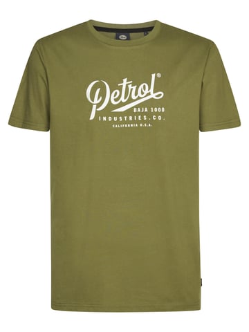 Petrol Industries - Printed Jersey T-shirt Huracán Men - Green
