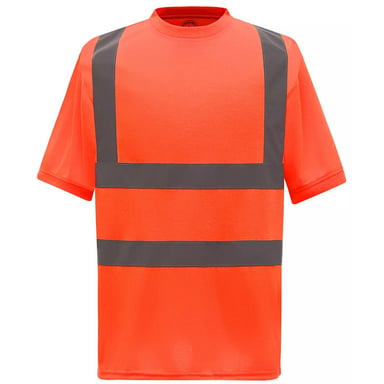 Yoko Mens Hi-Vis Safety T-Shirt (Orange)