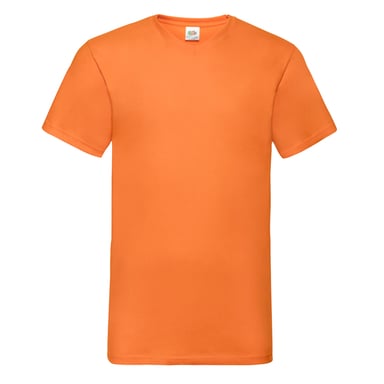 Fruit Of The Loom Mens Valueweight V Neck T-Shirt (Orange)