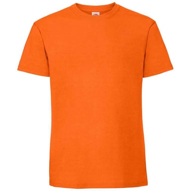 Fruit Of The Loom Mens Iconic 195 Premium Ringspun Cotton T-Shirt (Orange)