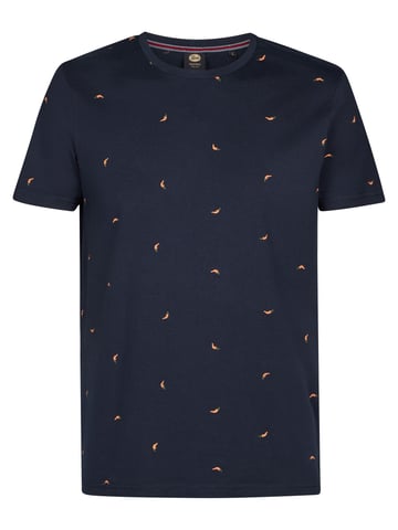 Petrol Industries - All-over Print T-shirt Lava Men - Blue