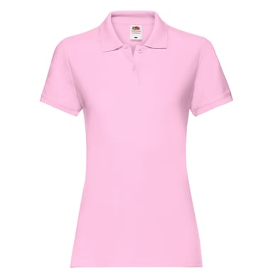 Fruit of the Loom Womens/Ladies Premium Plain Polo Shirt (Light Pink)