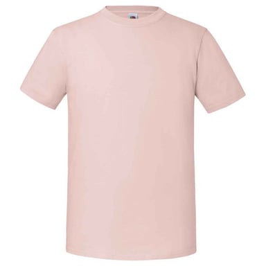 Fruit Of The Loom Mens Iconic 195 Premium Ringspun Cotton T-Shirt (Powder Rose)