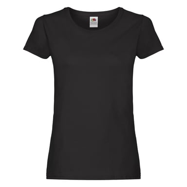 Fruit of the Loom Womens/Ladies Original T-Shirt (Black)