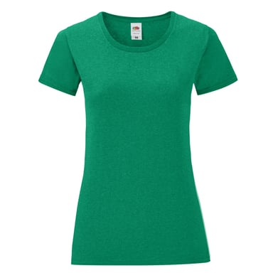 Fruit of the Loom Womens/Ladies Iconic Heather T-Shirt (Heather Green)
