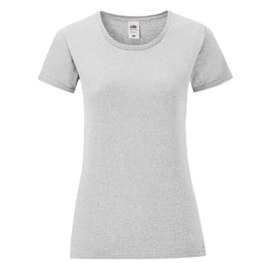 Fruit of the Loom Womens/Ladies Iconic T-Shirt (Heather Grey)