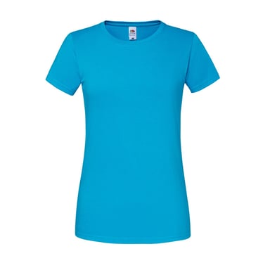 Fruit of the Loom Womens/Ladies Iconic 190 T-Shirt (Azure Blue)